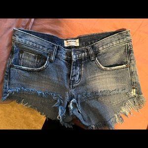 One teaspoon denim shorts